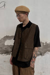Aviva Jifei Xue single buckle vest SS23-SBCV-ACP bronze color PAJX3